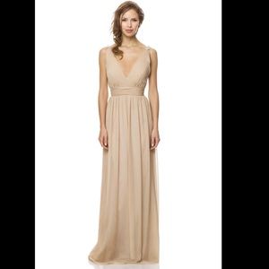 Coral color Bari Jay gown with tags